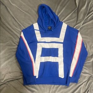 MY HERO ACADEMIA MENS SWEATSHIRT HOODIE SIZE L, GOOD PREOWNED CONDITION